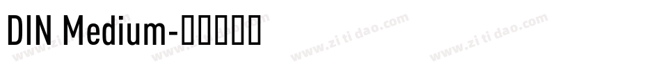 DIN Medium字体转换